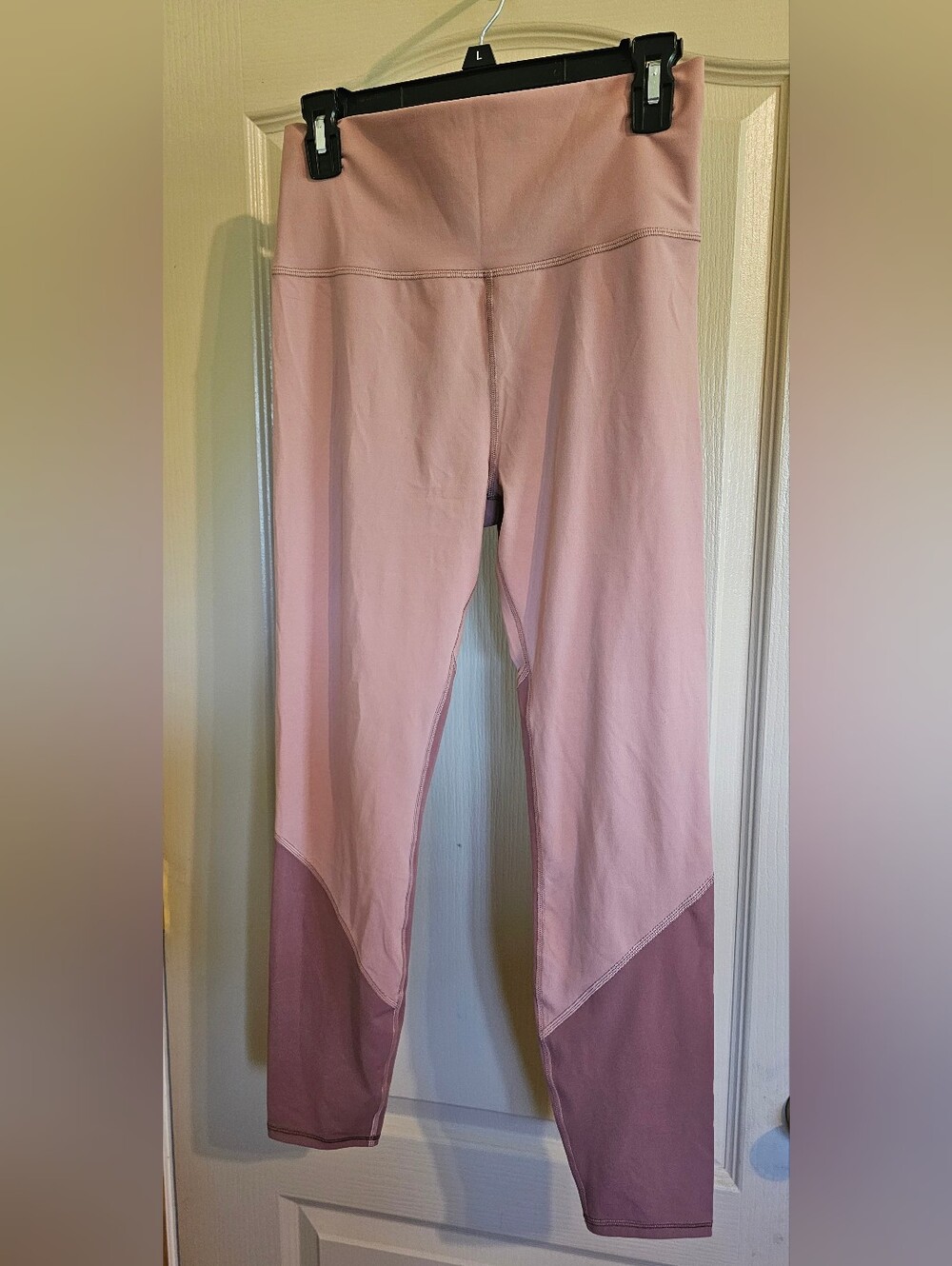 Vuori Colorblock Studio Legging Women's Large Light Terra Cotta High Rise
